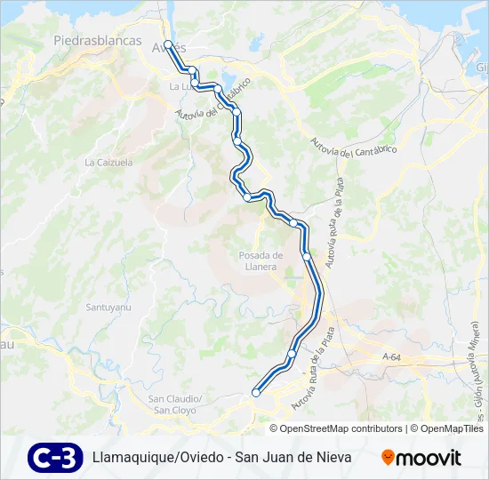 C3 Train Line Map