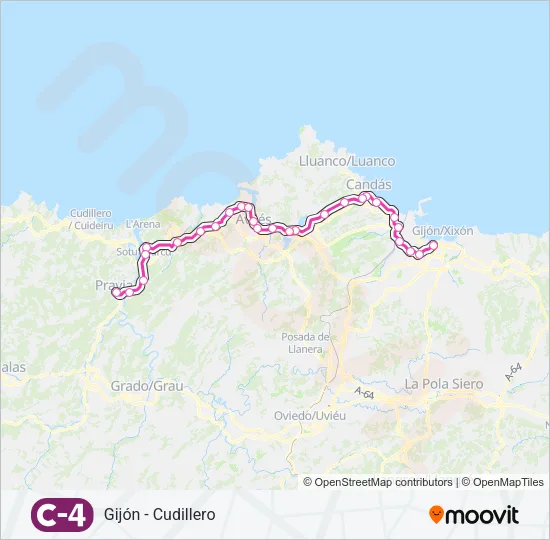 C4 Train Line Map