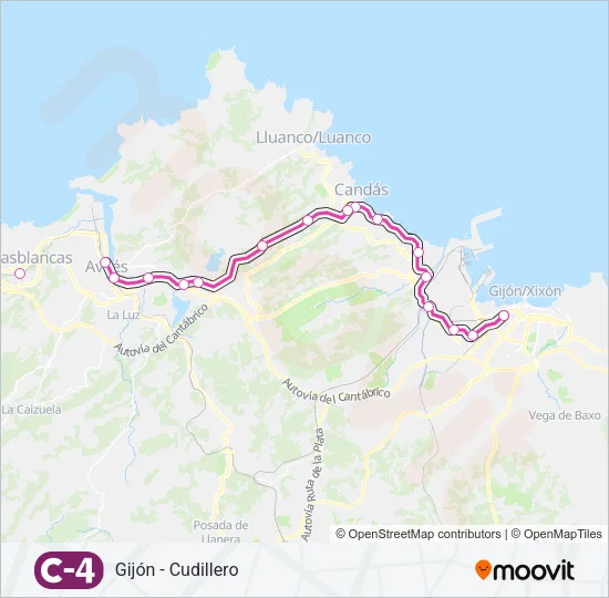 C4 Train Line Map