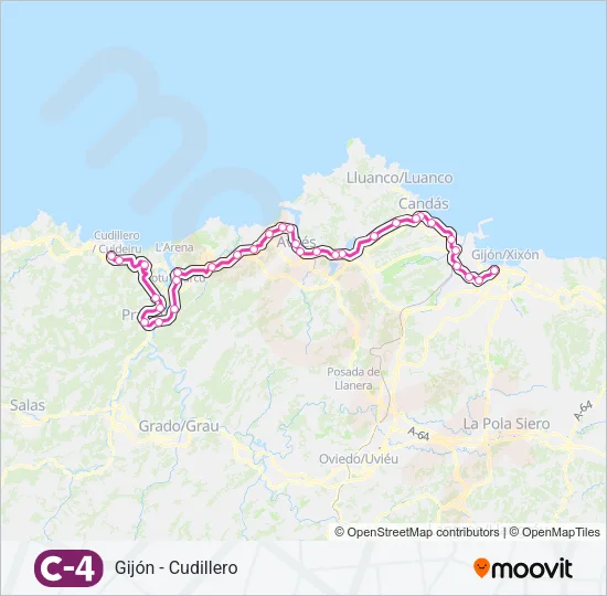 C4 Train Line Map