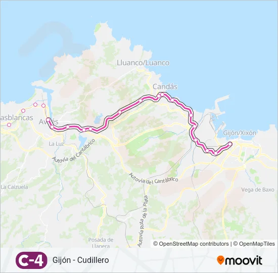 C4 Train Line Map