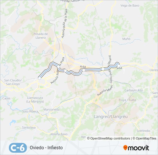 Mapa de C6 de tren