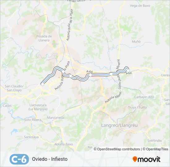 C6 Train Line Map