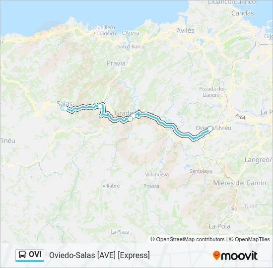 OVI Bus Line Map