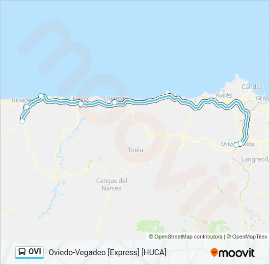 OVI Bus Line Map