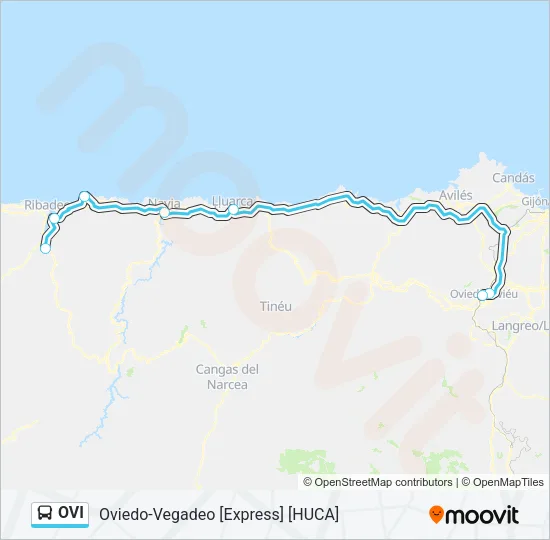 OVI Bus Line Map