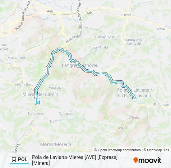 POL Bus Line Map