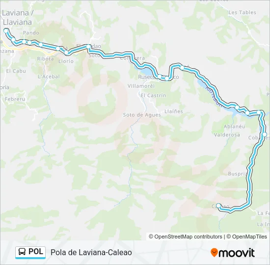 POL Bus Line Map