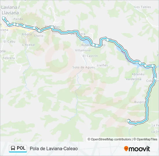 POL Bus Line Map