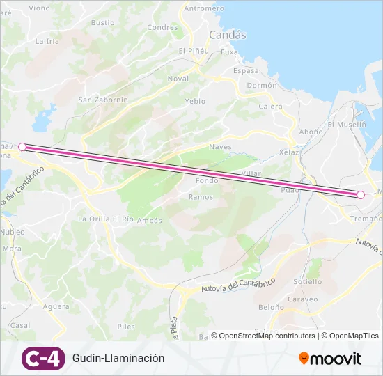 C4 Train Line Map