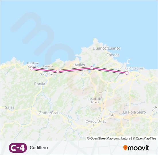 C4 Train Line Map
