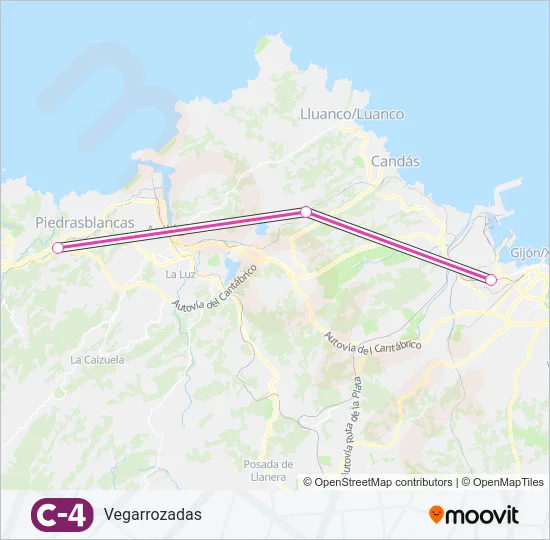 C4 Train Line Map