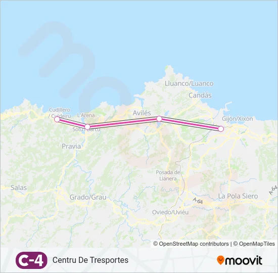 C4 Train Line Map