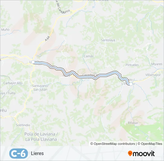 C6 Train Line Map