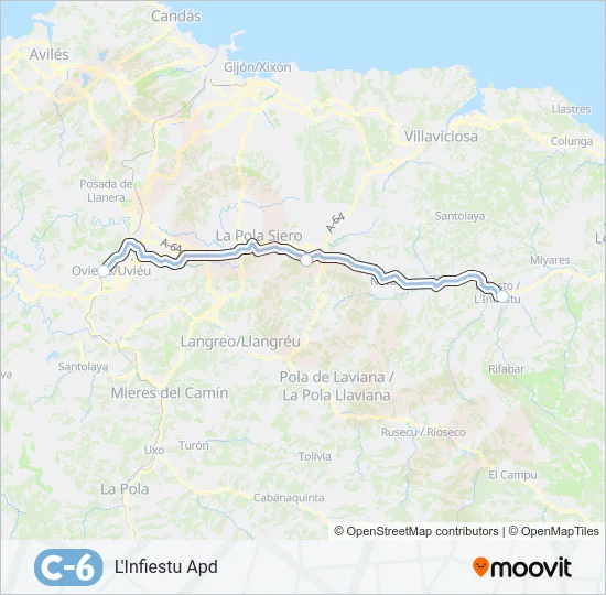 C6 Train Line Map