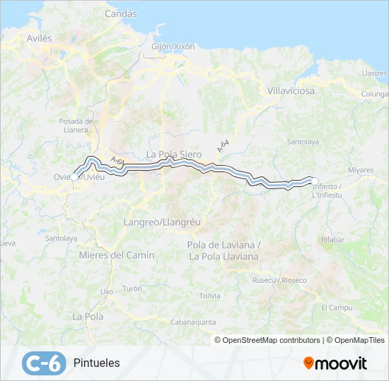C6 Train Line Map