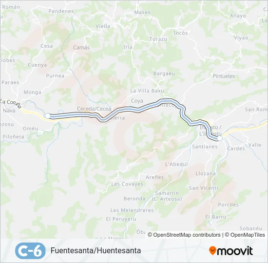 C6 Train Line Map