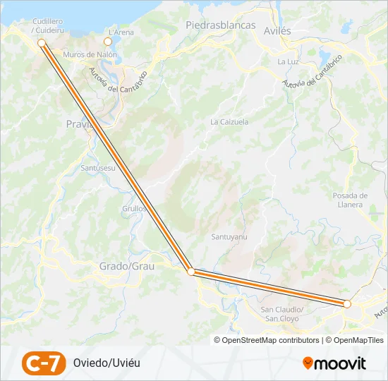 C7 Train Line Map