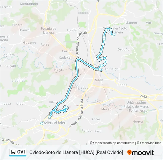 OVI Bus Line Map