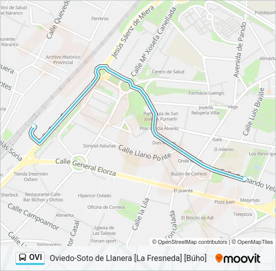 OVI Bus Line Map