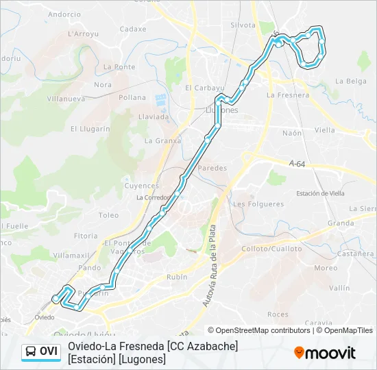 OVI Bus Line Map