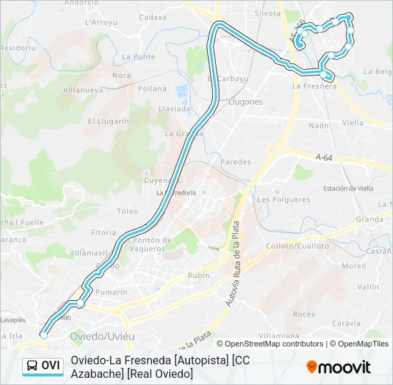 OVI Bus Line Map