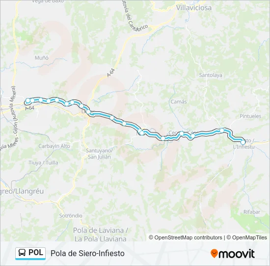 POL Bus Line Map