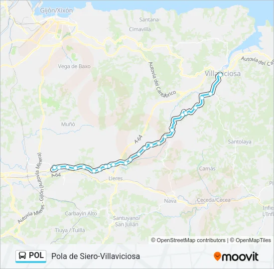 POL Bus Line Map