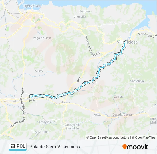 POL Bus Line Map