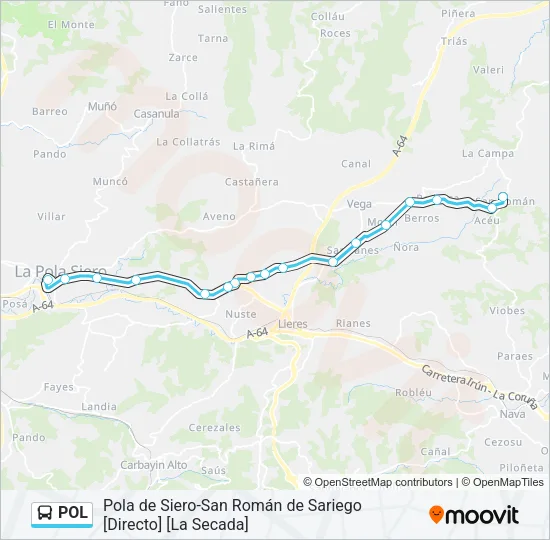 POL Bus Line Map