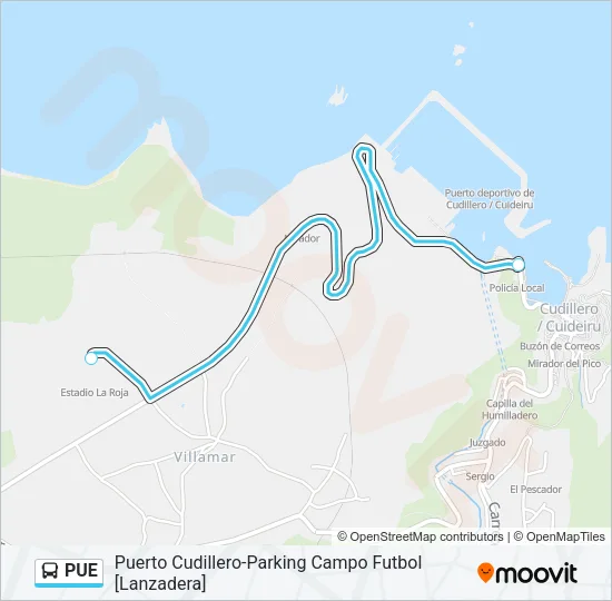 PUE Bus Line Map
