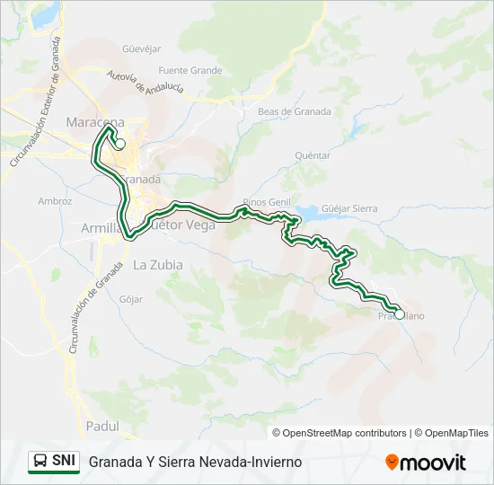 SNI Bus Line Map