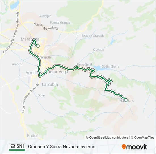 SNI Bus Line Map