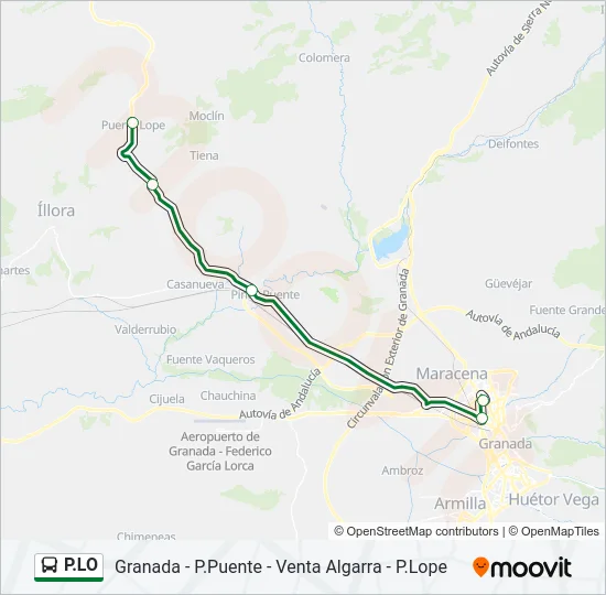 P.LO Bus Line Map