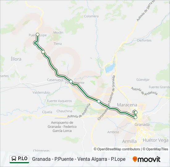 P.LO Bus Line Map