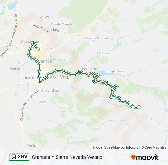 SNV Bus Line Map