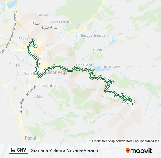 SNV Bus Line Map