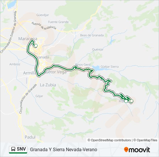 Mapa de SNV de autobús