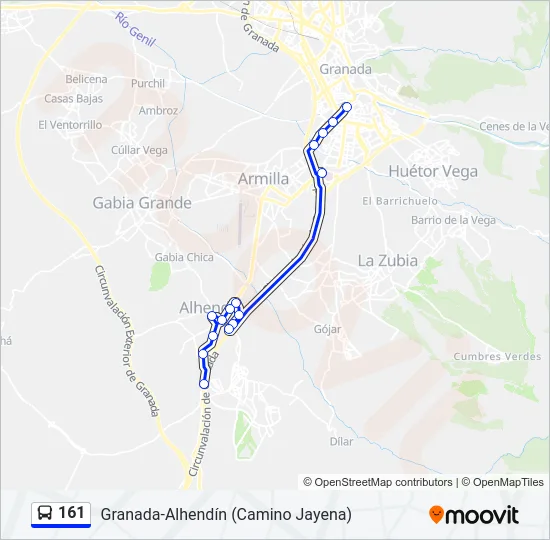 161 Bus Line Map