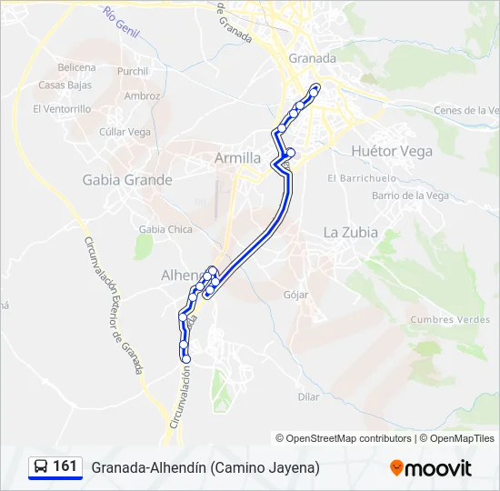 161 Bus Line Map