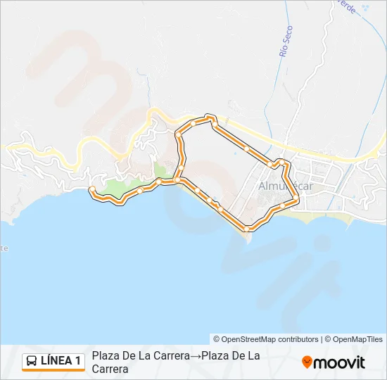 LÍNEA 1 Bus Line Map
