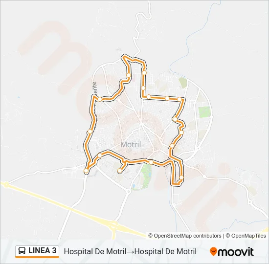 LINEA 3 Bus Line Map