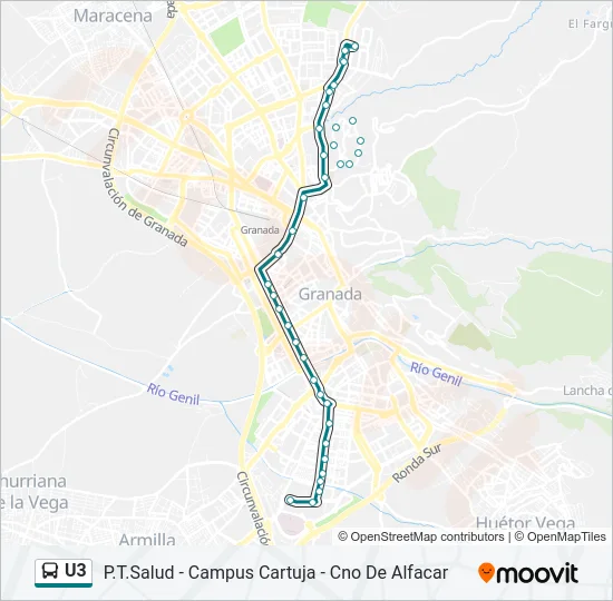 U3 Bus Line Map