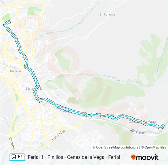 F1 Bus Line Map