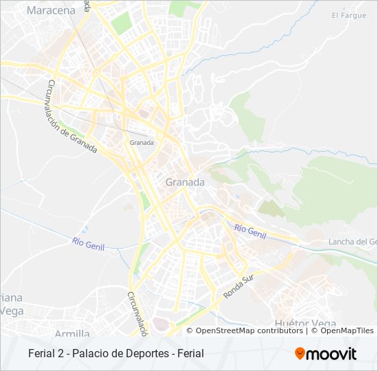 F2 bus Mapa de línia