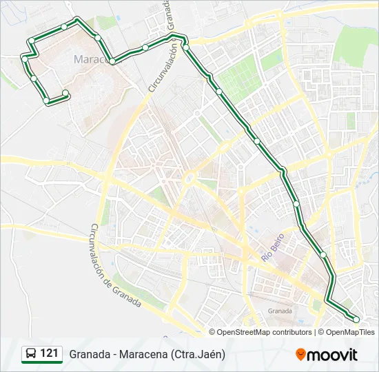121 Bus Line Map