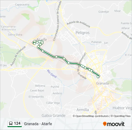 124 Bus Line Map