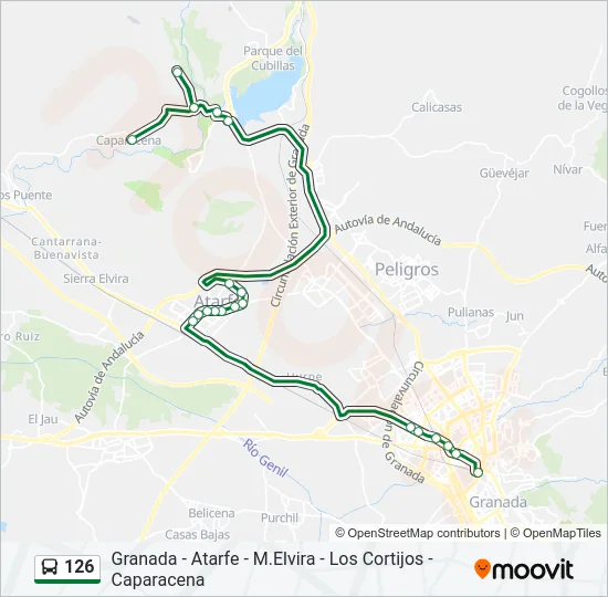 126 Bus Line Map