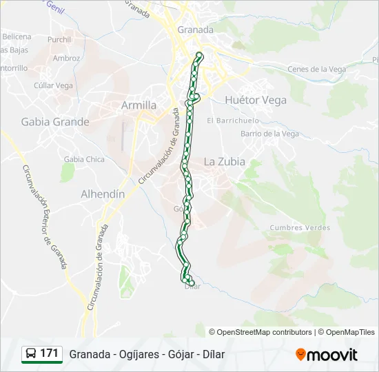 171 Bus Line Map