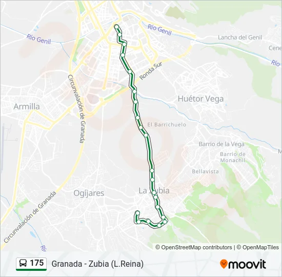 175 Bus Line Map